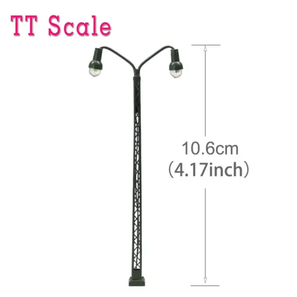 3pcs Warm White Lattice Mast Lamps HO TT N Scale - Image 5