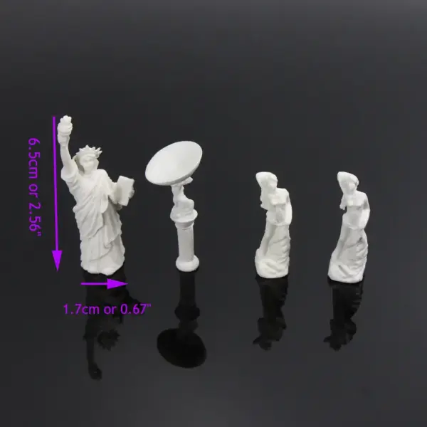 13pcs HO Scale Fountain Statue Model Set - Image 4