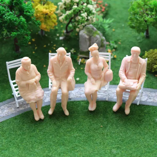 12pcs Unpainted Figurines for G Scale Trains - Image 3
