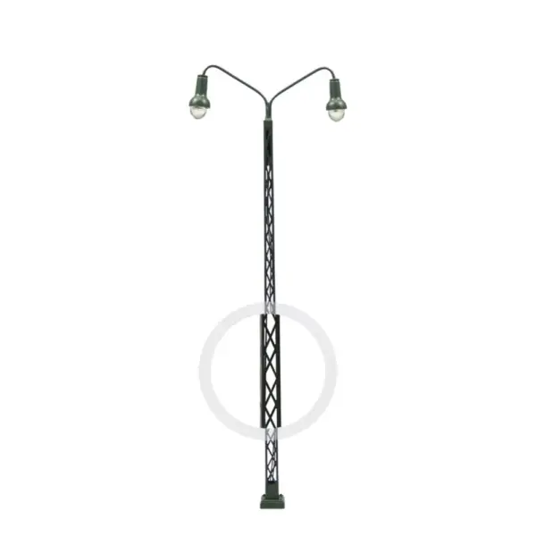 3pcs Warm White Lattice Mast Lamps HO TT N Scale - Image 3