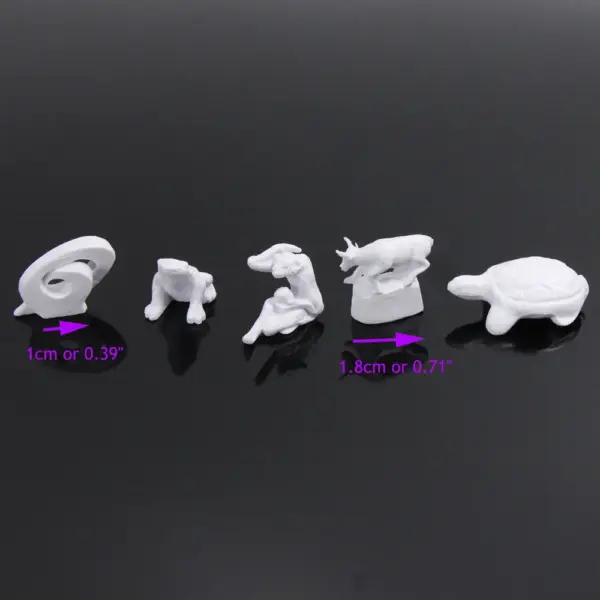 16pcs HO Scale Fountain Model Statues Set - Image 3