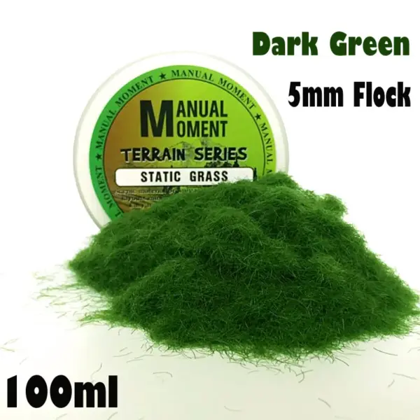 5mm Static Grass Flock for Miniatures 100ml - Image 7