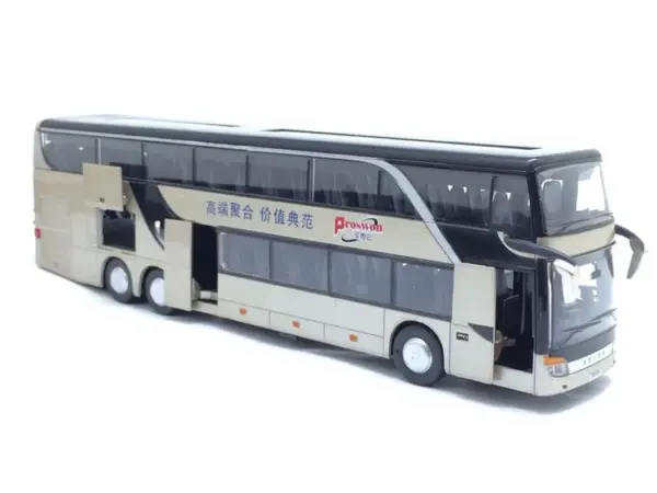 1:32 Alloy Pull Back Double Decker Bus Model - Image 10