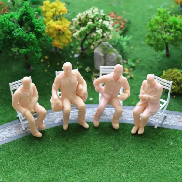 12pcs Unpainted Figurines for G Scale Trains - Image 4