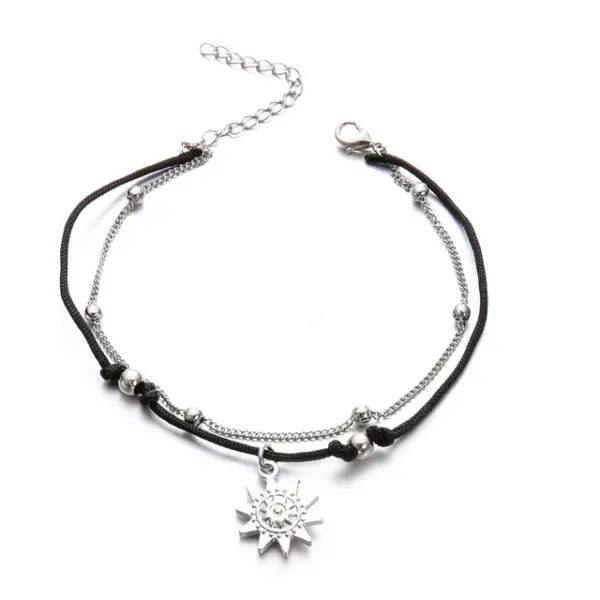 Vintage Boho Multi Layer Bead Anklet for Women - Image 2