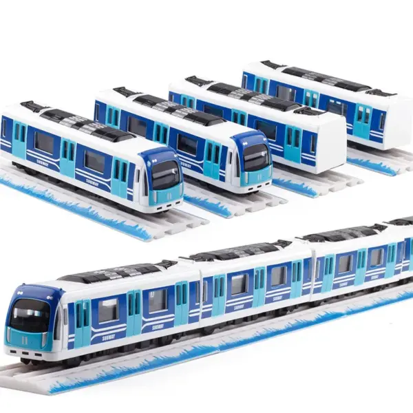 1:87 Alloy Magnetic Pull Back Subway Train - Image 6
