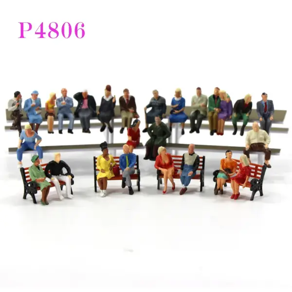 O Scale 1:48 Painted Figures Set - Image 6