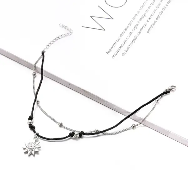 Vintage Boho Multi Layer Bead Anklet for Women - Image 4