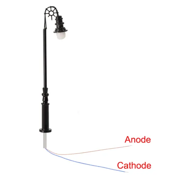10pcs N Scale 1:160 Warm White Lamp Posts - Image 5