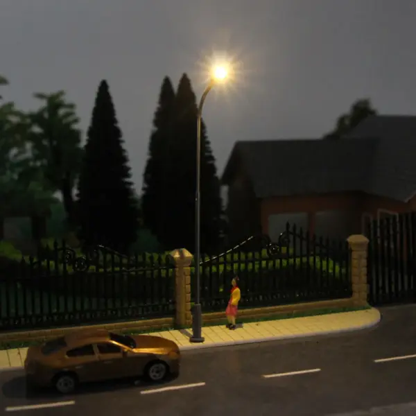 10pcs Metal Railway Street Light Lamps 3V - Image 2