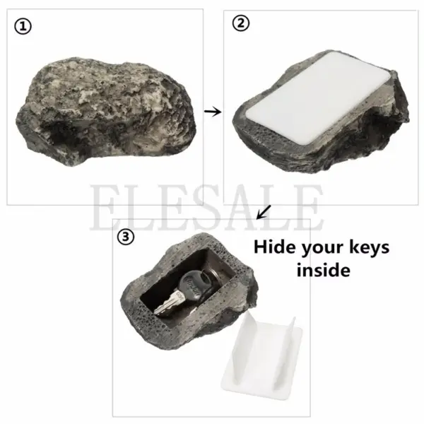Garden Rock Key Safe Box for Hidden Storage - Image 2