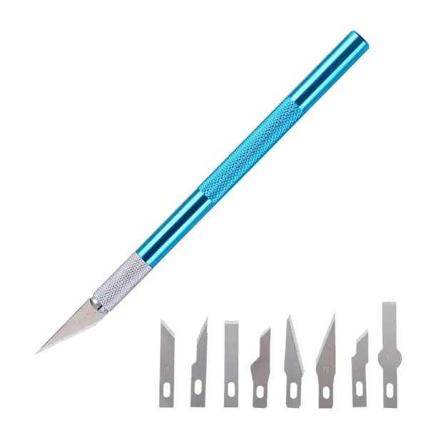 10pcs Hobby Knife Set with Stainless Steel Blades - Image 12