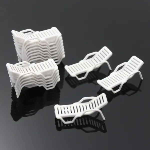 24pcs Z OO HO TT N Scale Beach Chairs - Image 3