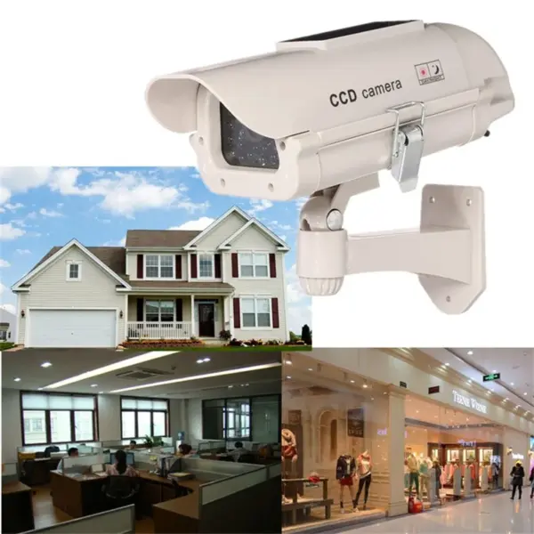 Solar Powered Dummy Security Camera With LED - Image 5