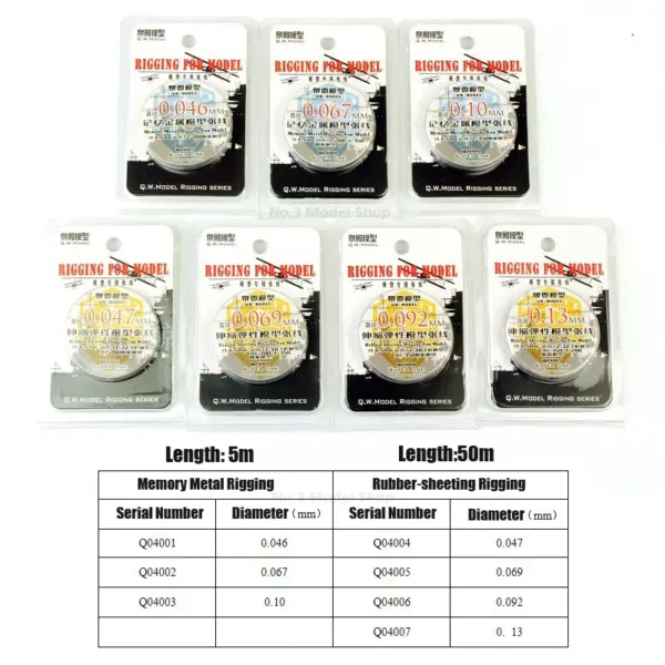 Memory Metal Rigging for Ship Model 1:350 Scale - Image 4