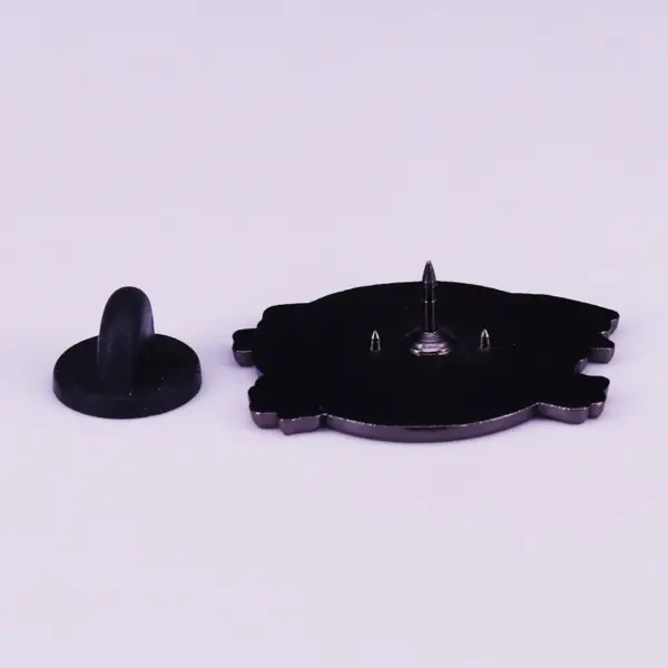 Vinyl Record Flowers Enamel Pin for Collectors - Image 2