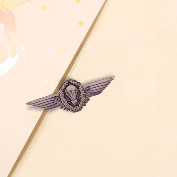 German Parachutist Wings Badge Brooch Copper - Image 4