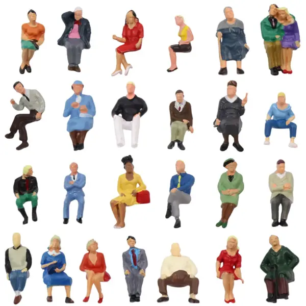 O Scale 1:48 Painted Figures Set - Image 11