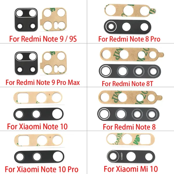 2Pcs Camera Glass Lens for Xiaomi Redmi Note Series - Image 3