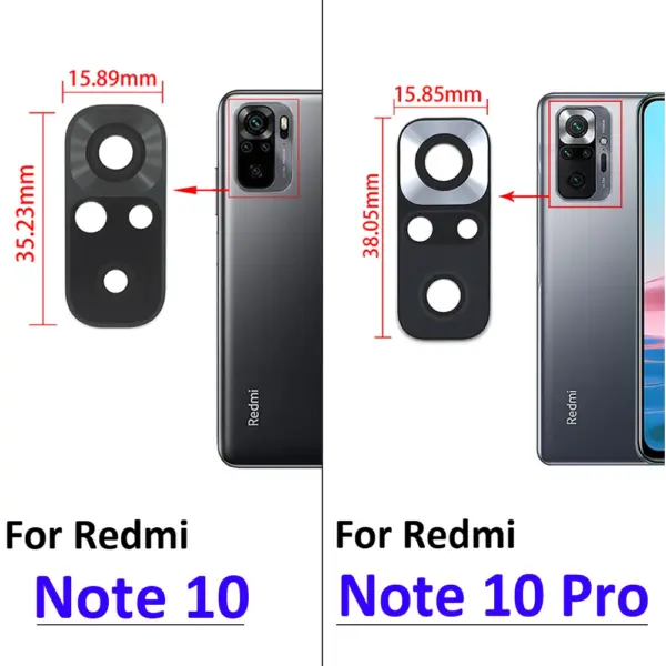 Dual Rear Camera Glass Lens for Xiaomi Redmi Note 9 Series - Image 3