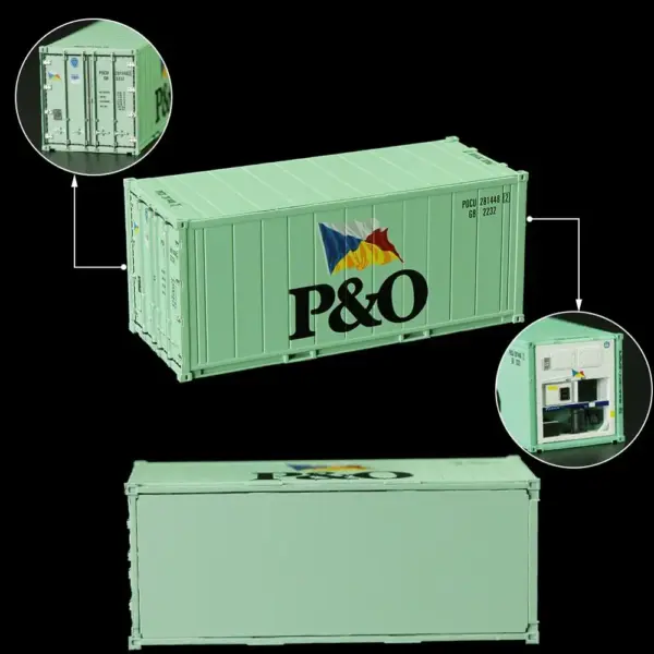 HO Scale 20ft Hi-Cube Reefer Container - Image 4