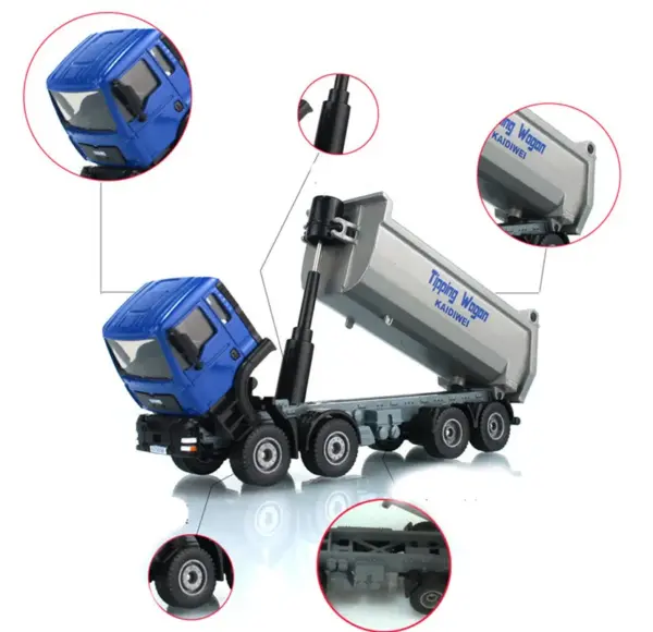 1:50 Scale Alloy Dump Truck Model - Image 2