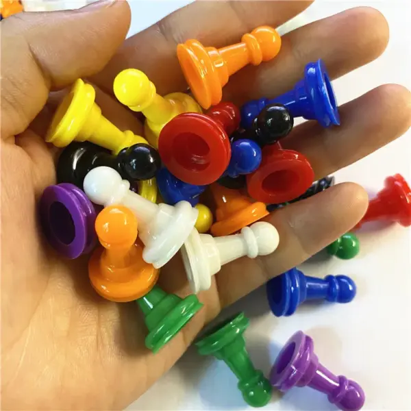 32 Plastic Pawn Game Pieces in 8 Colors - Image 6