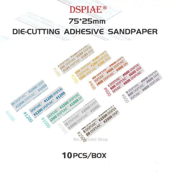 DSPIAE Mecha Military Sandpaper Set of 5/10 Boxes - Image 3