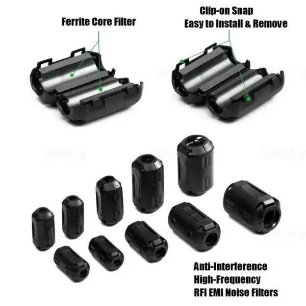 10PCS Ferrite Core Noise Filter Set - Image 3