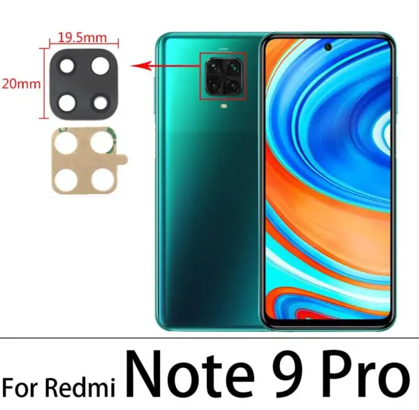 Dual Rear Camera Glass Lens for Xiaomi Redmi Note 9 Series - Image 11