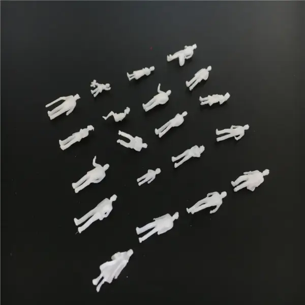 1000pcs 1/100 Scale White Model Figures - Image 2