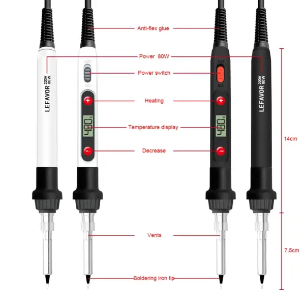 Adjustable 60W Electric Soldering Iron - Image 2