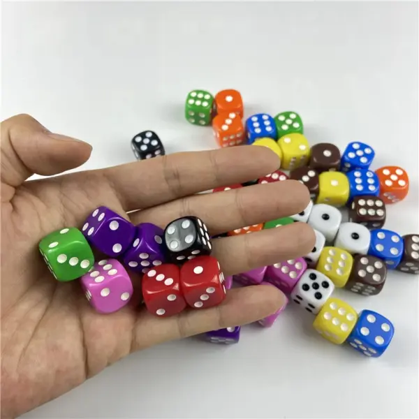 10PC Acrylic 16mm Drinking Dice Set - Image 3
