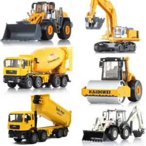 Excavator Truck Bulldozer Alloy Model 1:87 Scale