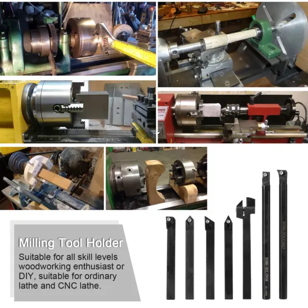 Lathe Tool Holder Set with Inserts 8mm 10mm 12mm - Image 6