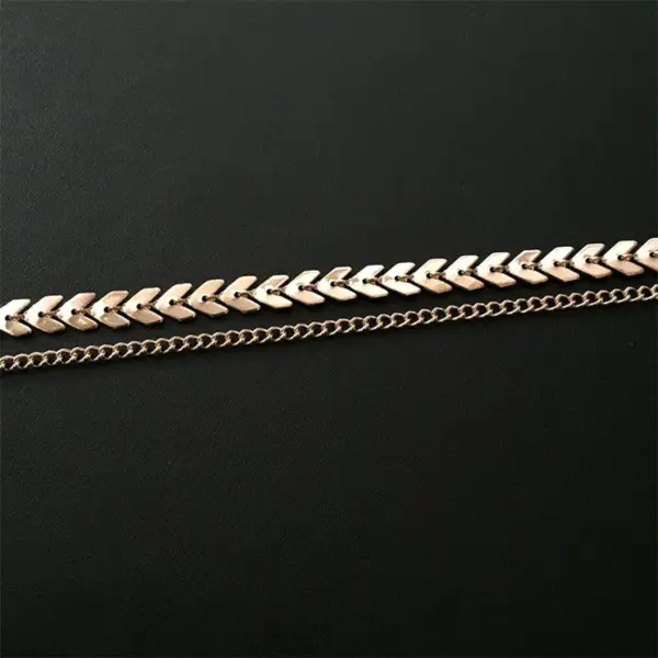 Gothic Style Double Layer Choker Necklace - Image 4