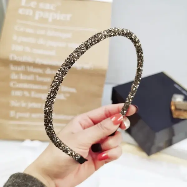 Korea Crystal Rhinestone Soft Headband - Image 11