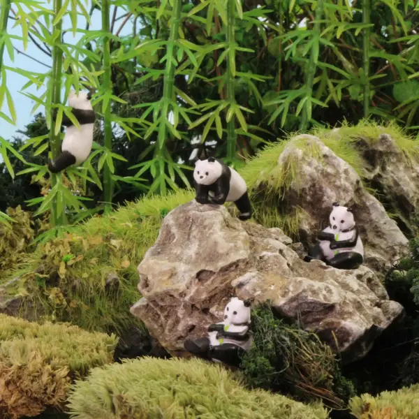 HO Scale 1:87 Painted Panda Model Set 24pcs - Image 4