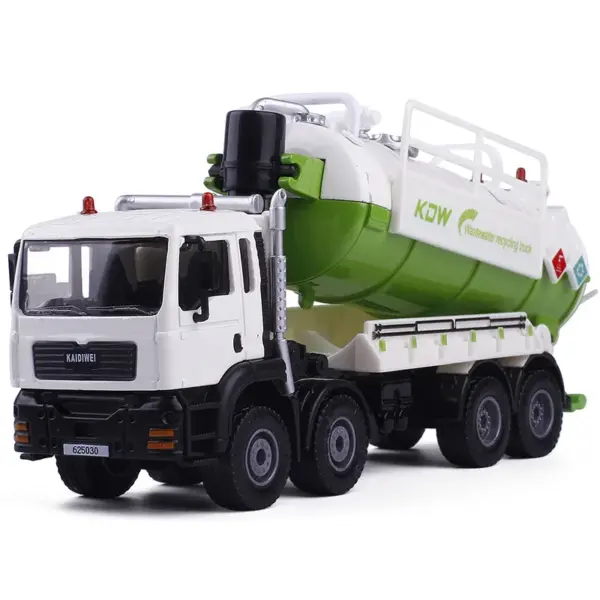High Simulation 1:50 Alloy Sewage Truck Model - Image 7