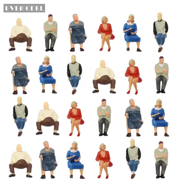 O Scale 1:48 Painted Figures Set - Image 8