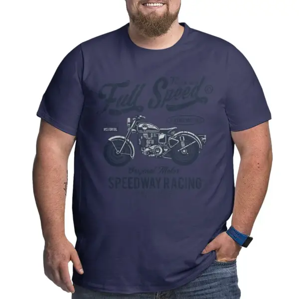Men's 100% Cotton Racing T-Shirt Large to 6XL - Image 8