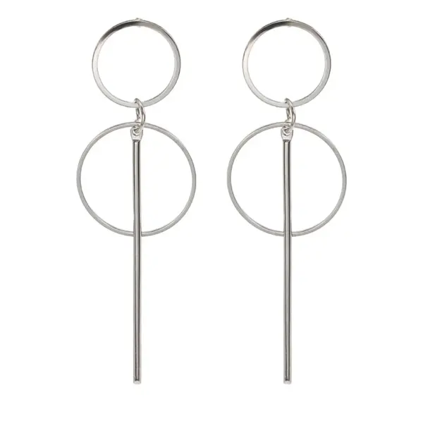 Korean Black Acrylic Drop Earrings for Elegance - Image 15