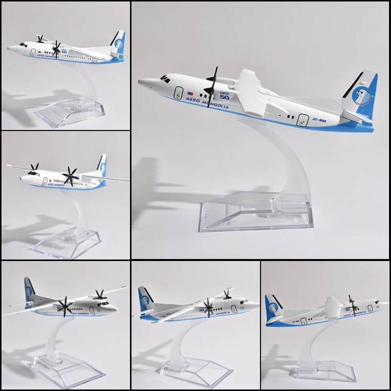Aero Mongolia Fokker F50 Model Plane 1:400 Scale 2 Aero Mongolia Fokker F50 Model Plane 1:400 Scale - Image 2