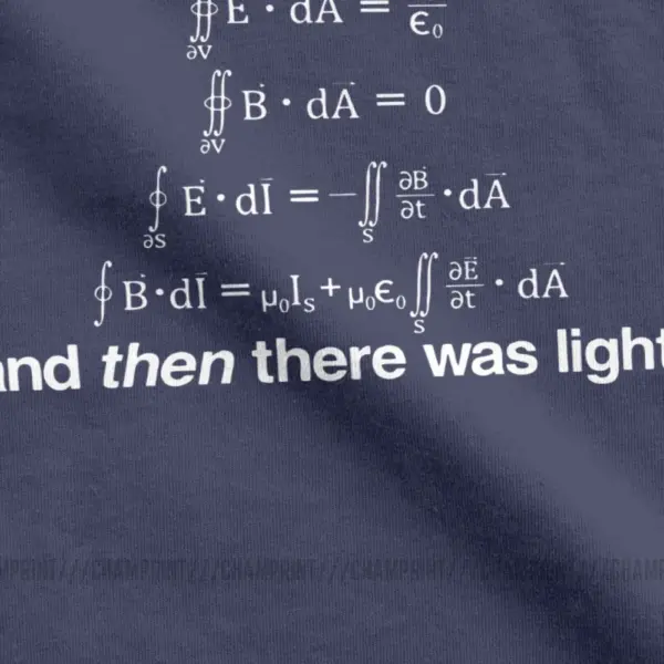 Men's Physics Maxwell's Equations T-Shirt - Image 5