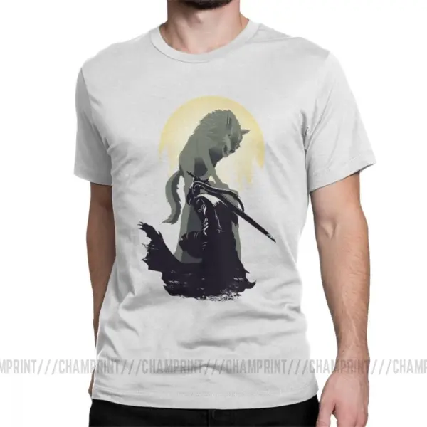 Knight Artorias And Sif Dark Souls T-Shirt - Image 9