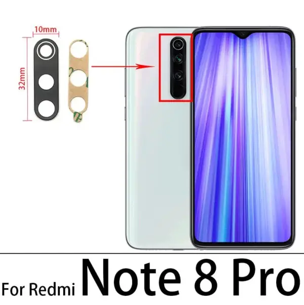2Pcs Camera Glass Lens for Xiaomi Redmi Note Series - Image 13