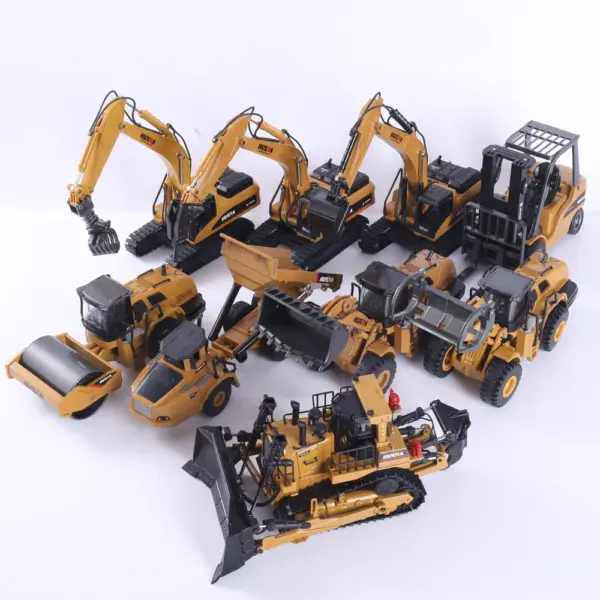 HUINA 1:50 Diecast Alloy Construction Vehicle Set - Image 5