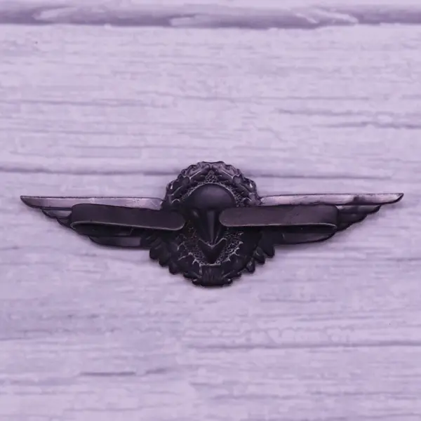 German Parachutist Wings Badge Brooch Copper - Image 2