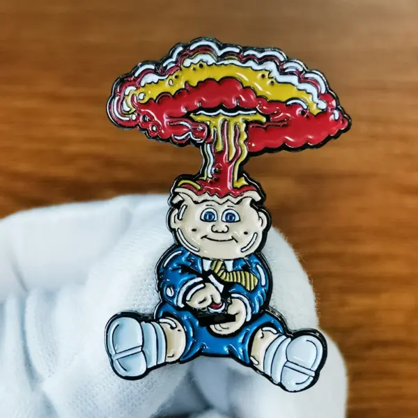 Garbage Pail Kids Adam Bomb Enamel Pin - Image 4