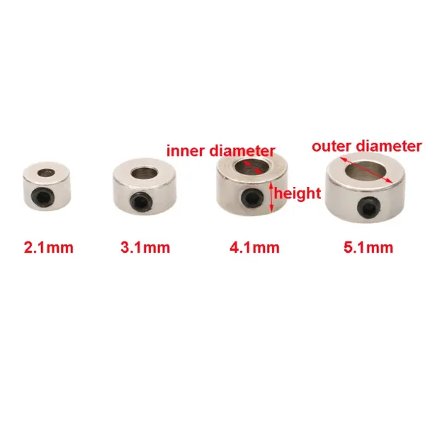10PCS Metal Wheel Lock Collars for RC Boats - Image 2